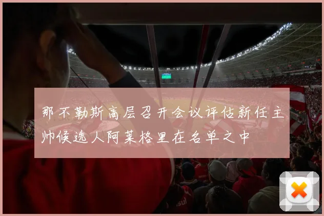 那不勒斯高层召开会议评估新任主帅候选人阿莱格里在名单之中